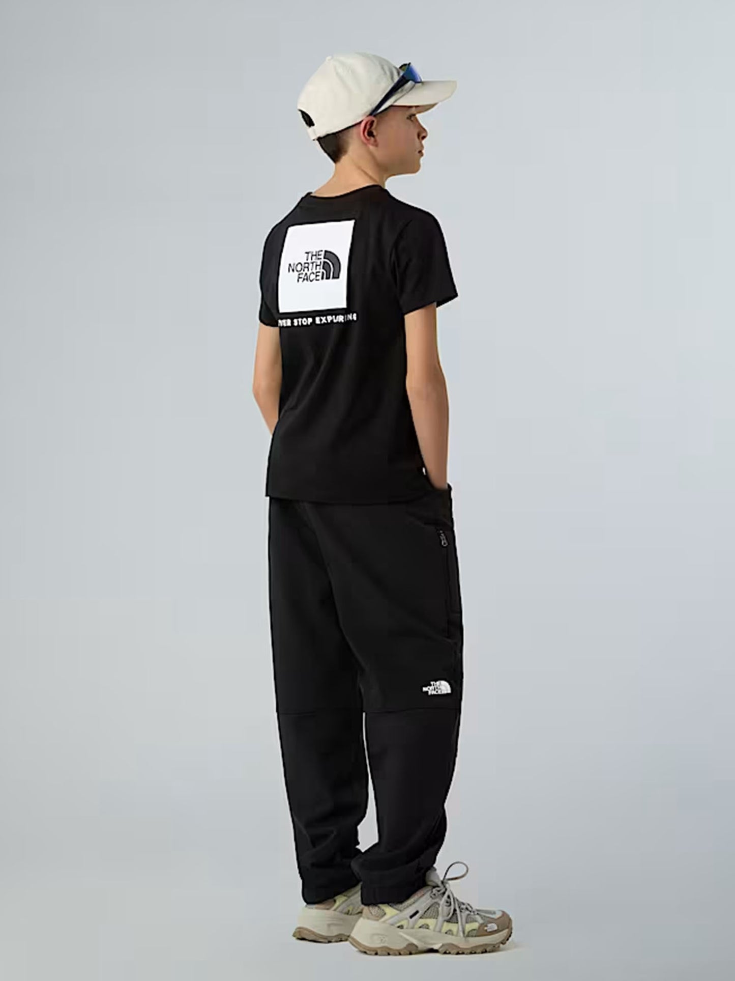 T-shirt Box NSE The North Face junior bimbo/a in cotone nero