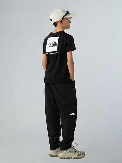 T-shirt Box NSE The North Face junior bimbo/a in cotone nero