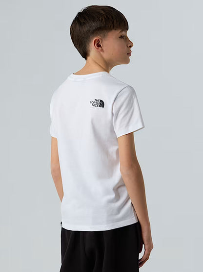 T-shirt Easy The North Face bimbo/a bianca in cotone