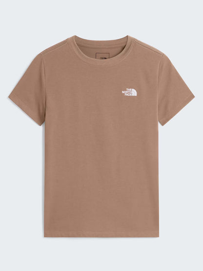 The North Face Evolution Simple Dome Slim, t-shirt corta da donna marrone