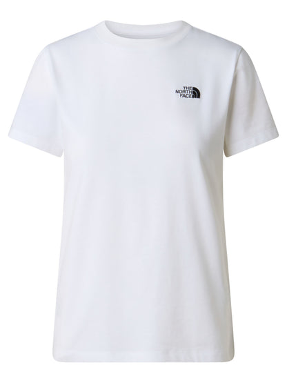 Tnf simple dome slim t-shirt da donna bianco
