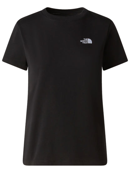 Tnf simple dome slim t-shirt da donna nero