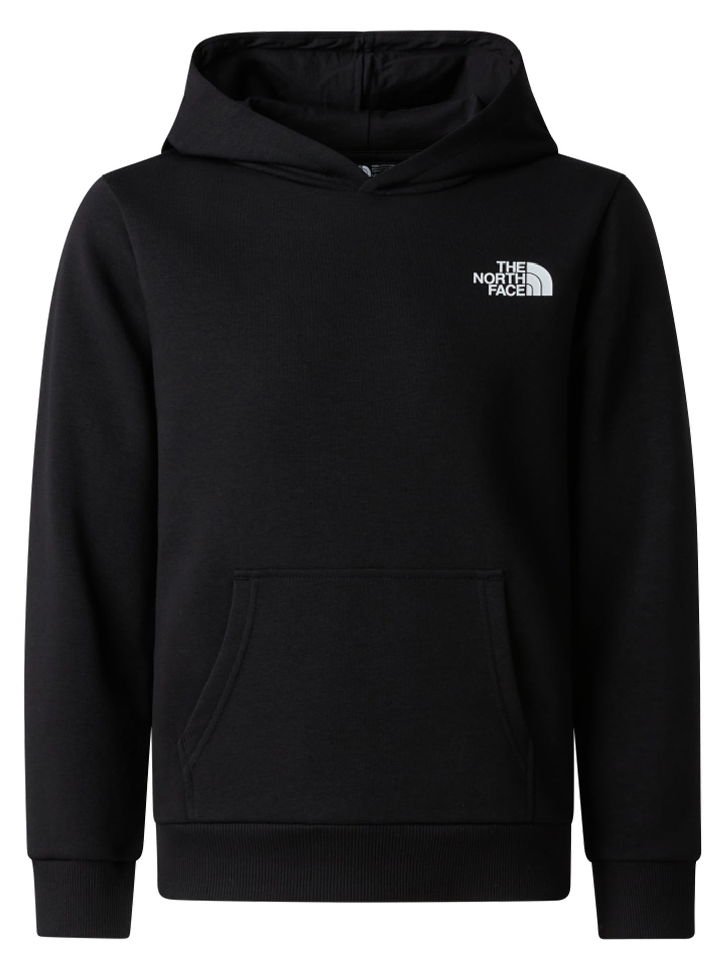 Felpa unisex bambino The North Face Simple Dome nera con cappuccio