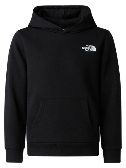 Felpa unisex bambino The North Face Simple Dome nera con cappuccio