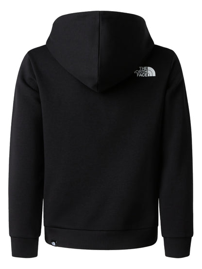Felpa unisex bambino The North Face Simple Dome nera con cappuccio