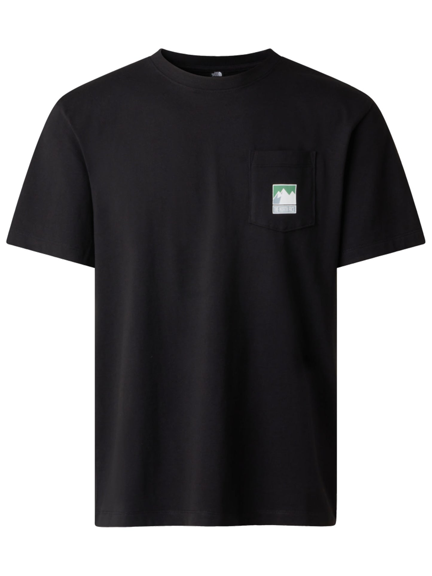 T-shirt The North Face Mountain Logo nera da uomo