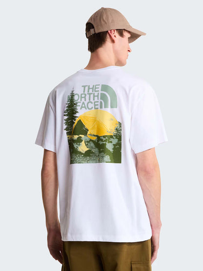 The North Face Pitch A Tent Relaxed, t-shirt da uomo bianca