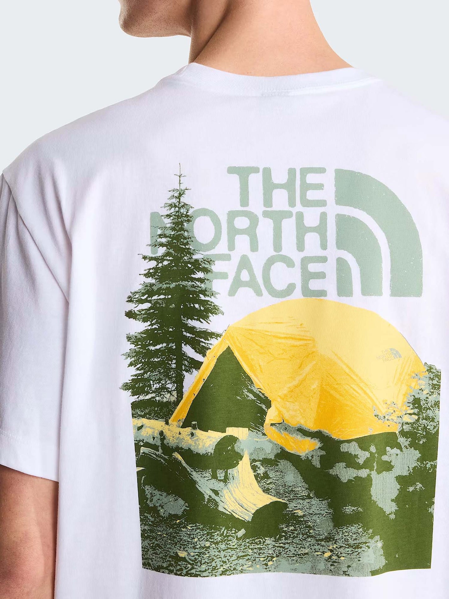The North Face Pitch A Tent Relaxed, t-shirt da uomo bianca