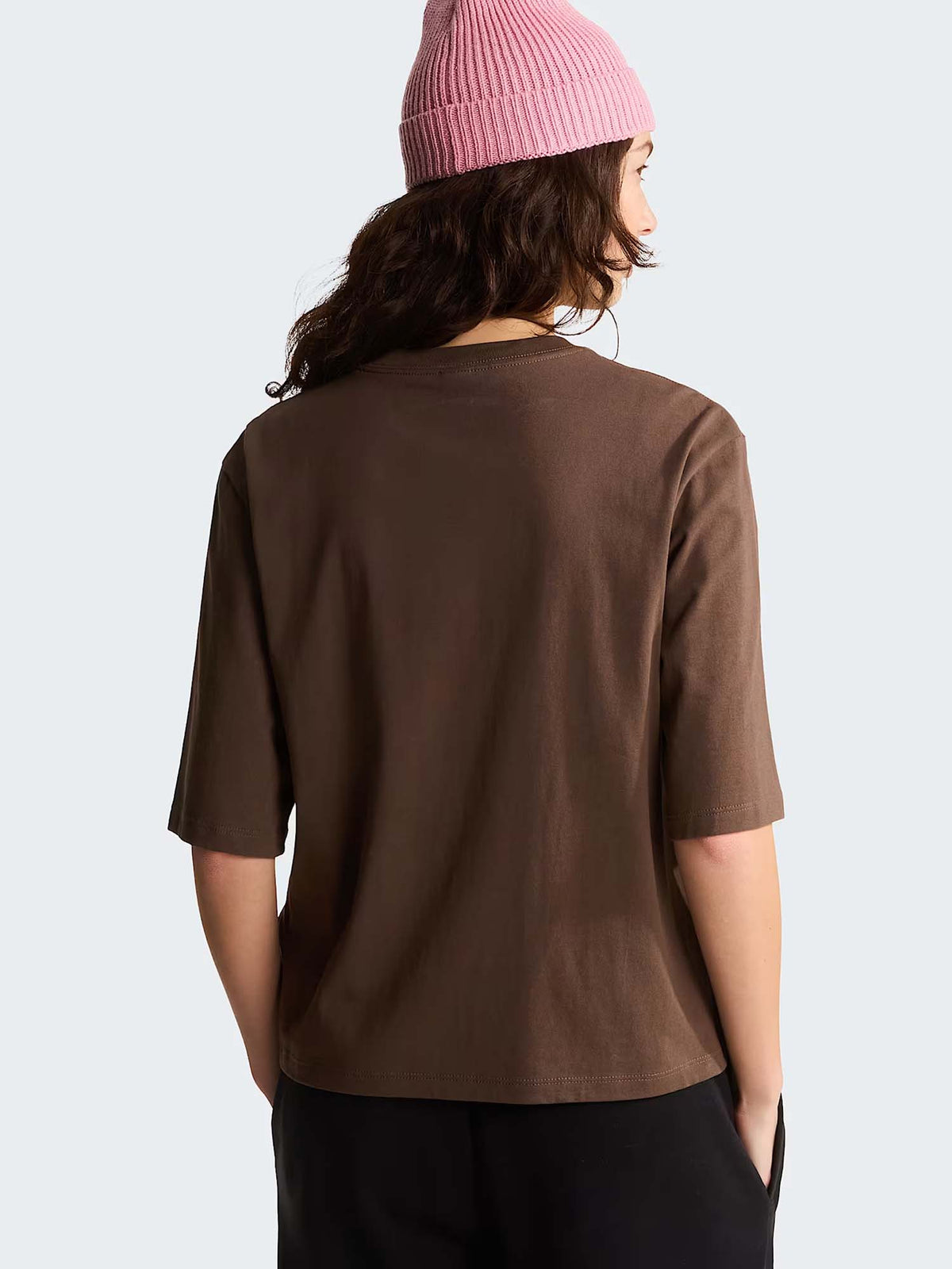 The North Face Essential Simple Dome Boxy, t-shirt da donna marrone