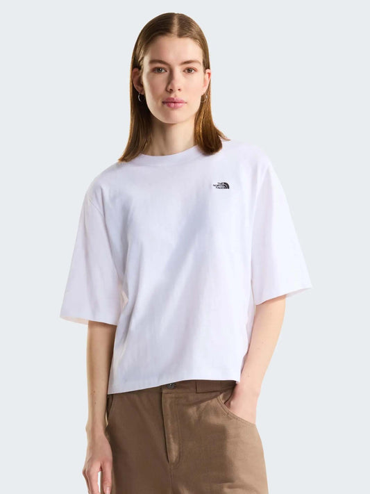 The North Face TNF Ess. Simple Boxy, t-shirt maniche corte da donna bianca