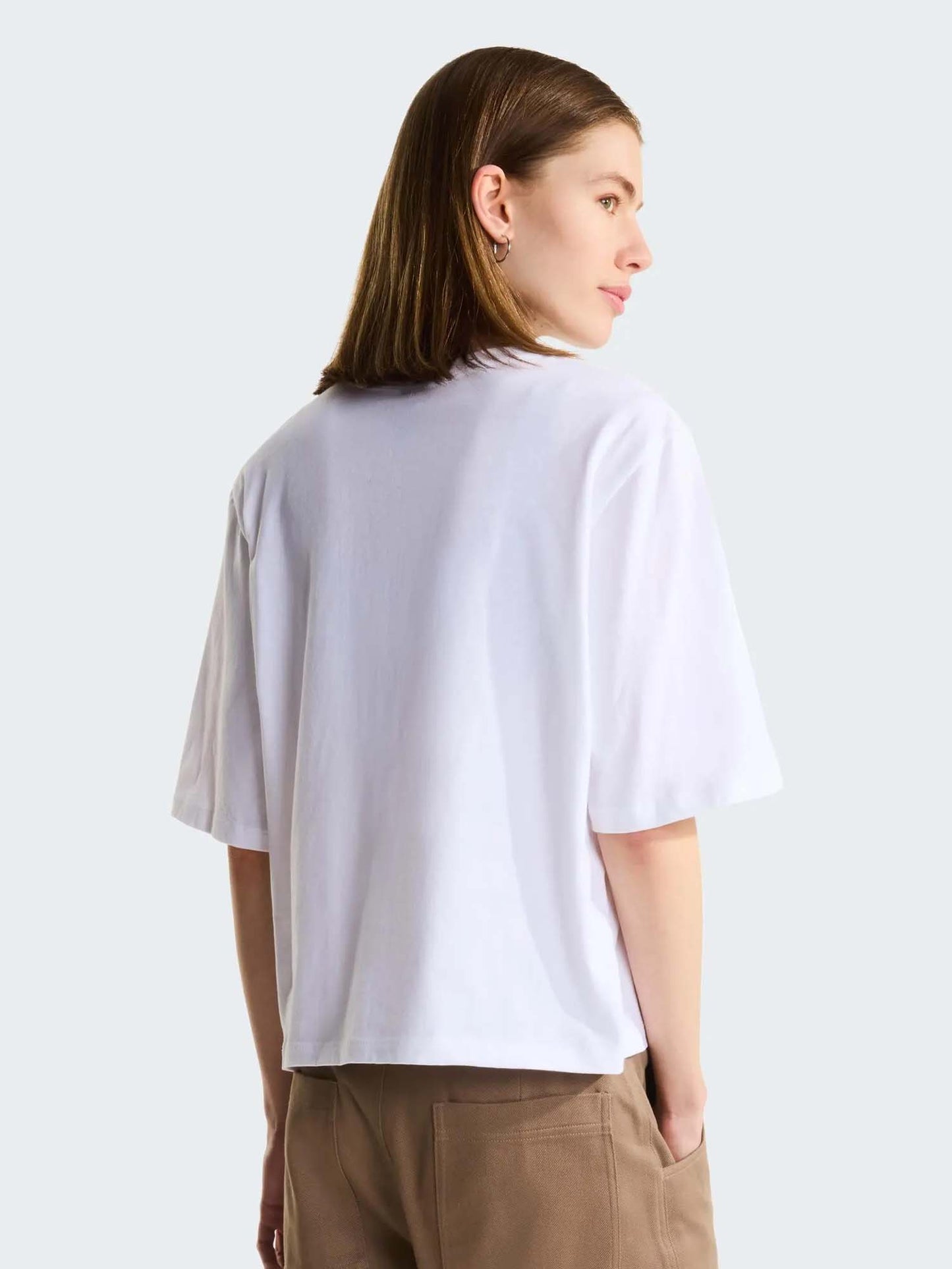 The North Face TNF Ess. Simple Boxy, t-shirt maniche corte da donna bianca