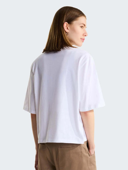 The North Face TNF Ess. Simple Boxy, t-shirt maniche corte da donna bianca