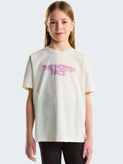 The North Face Chalbi Rlx, t-shirt a maniche lunghe Unisex bambino panna