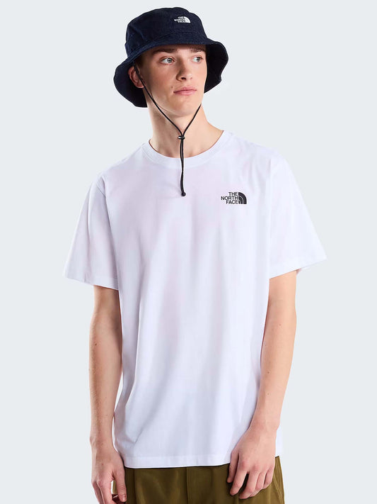 The North Face Tnf Vertical Tee, t-shirt maniche corte da uomo bianca