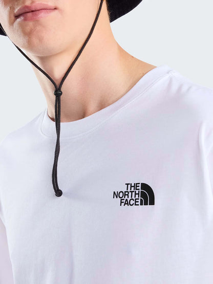 The North Face Tnf Vertical Tee, t-shirt maniche corte da uomo bianca