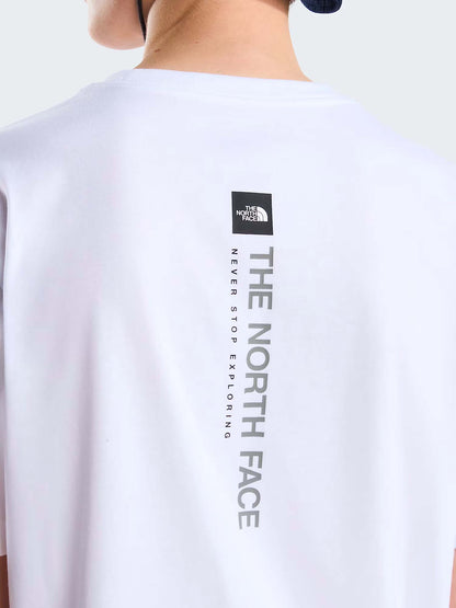 The North Face Tnf Vertical Tee, t-shirt maniche corte da uomo bianca