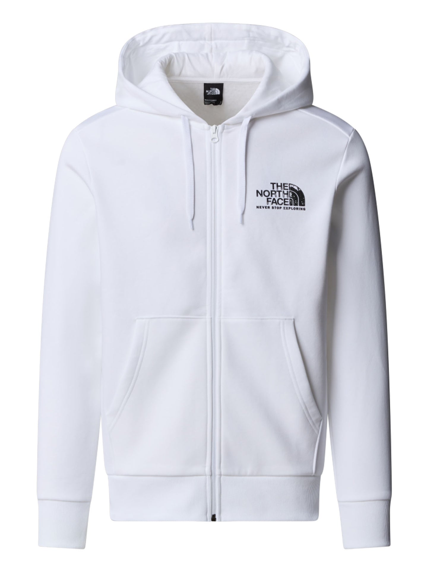 FELPA CON CAPPUCCIO BLANCA PEAK THE NORTH FACE DA UOMO BIANCO