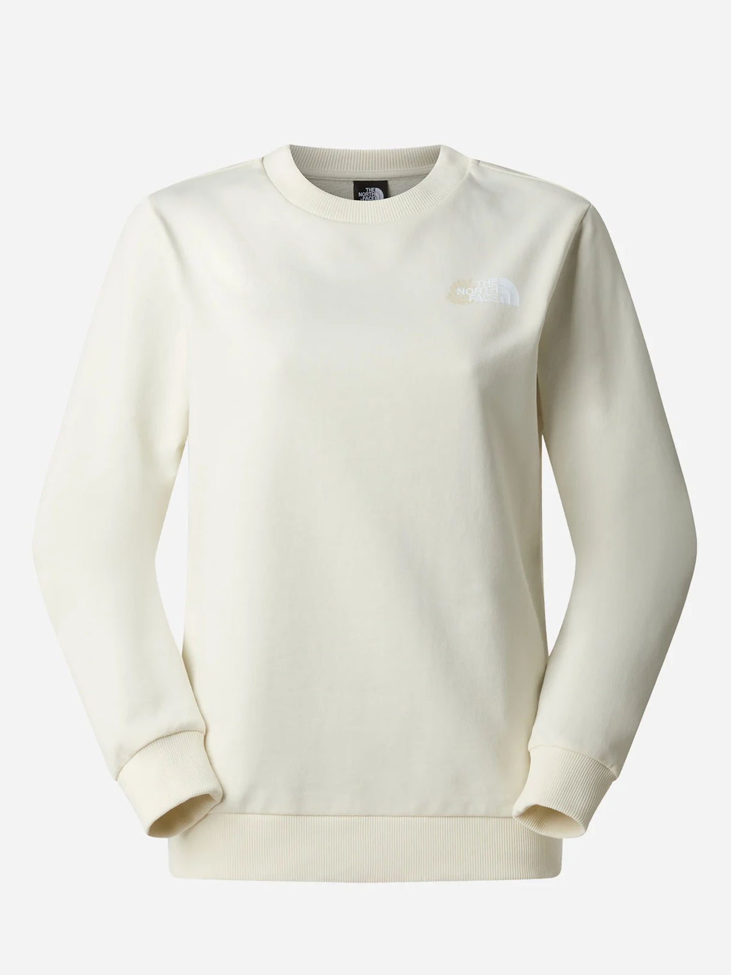 Felpa Blanca Crew da donna in cotone beige per primavera estate