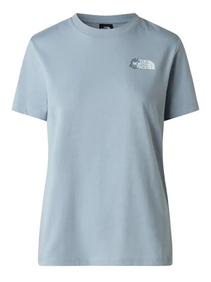 The North Face Blanca, t-shirt azzurra da donna casual e versatile