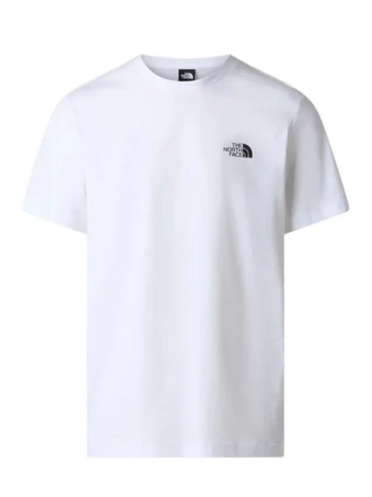 T-shirt uomo The North Face bianca con iconico logo box