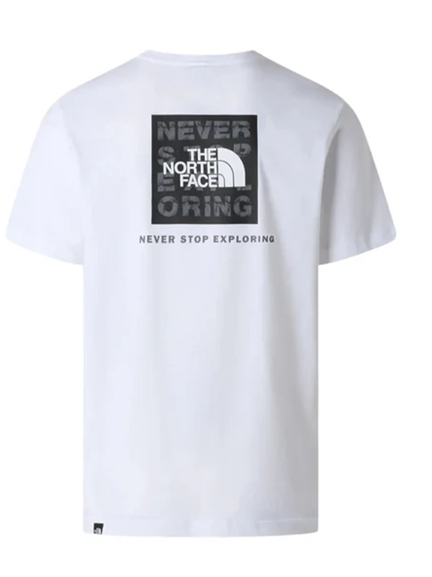T-shirt uomo The North Face bianca con iconico logo box