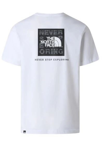 T-shirt uomo The North Face bianca con iconico logo box