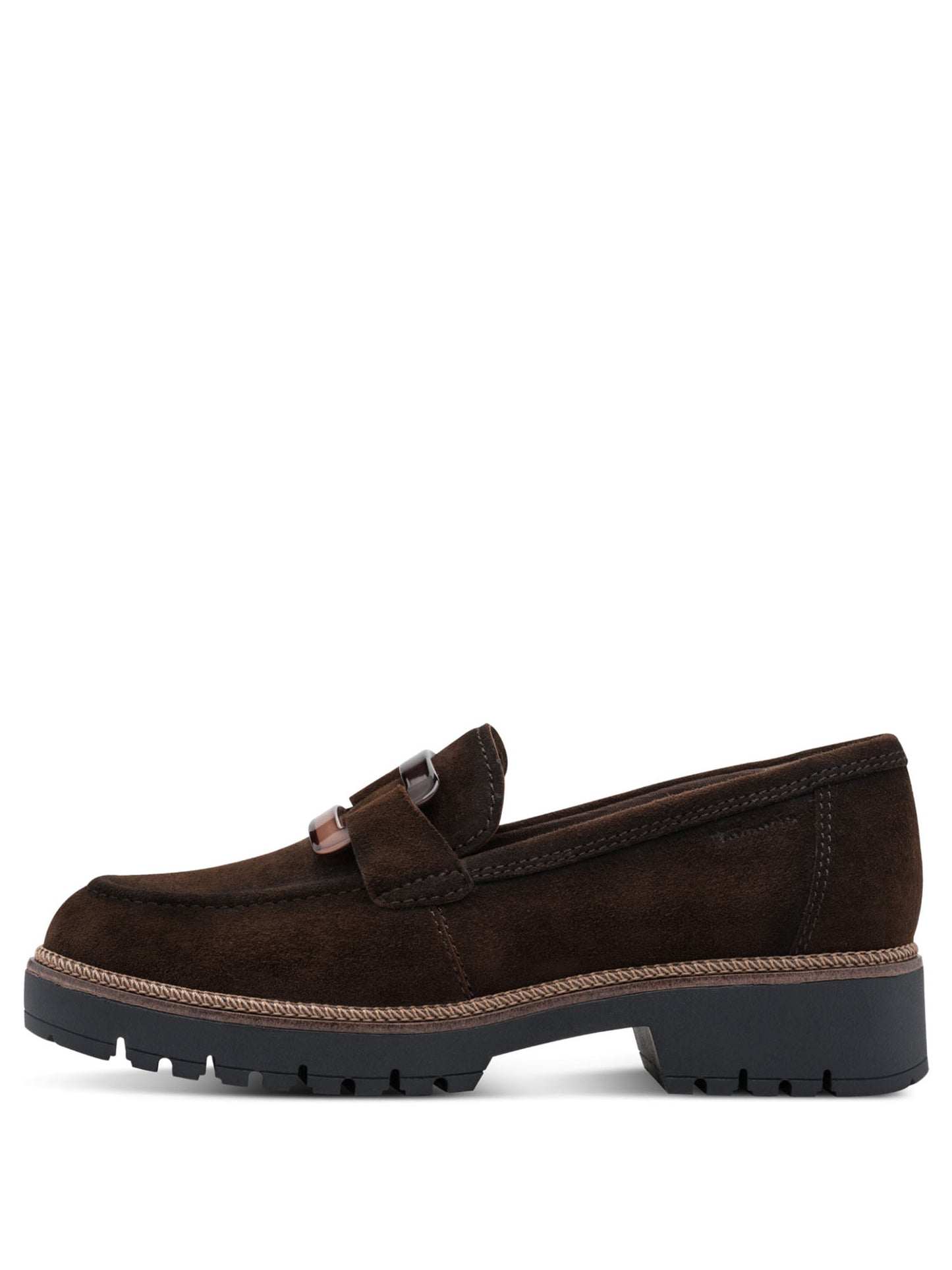 Tamaris Leather Slipper, mocassino da donna marrone