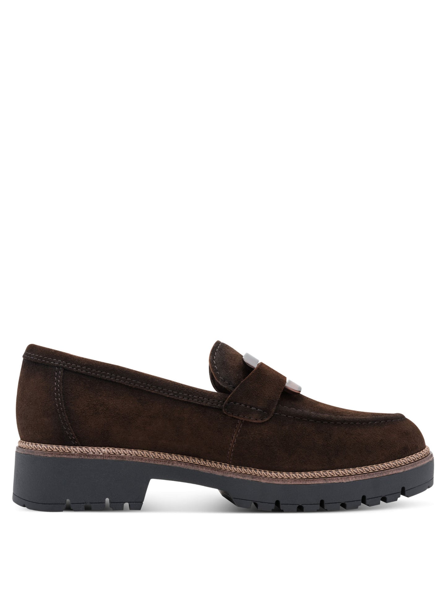 Tamaris Leather Slipper, mocassino da donna marrone