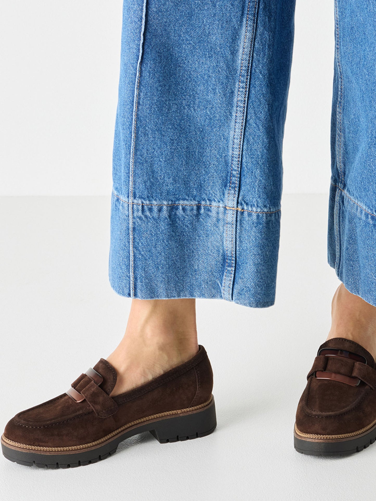 Tamaris Leather Slipper, mocassino da donna marrone