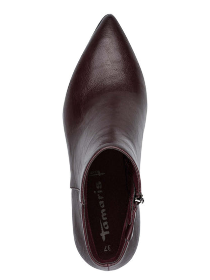 Tamaris, stivaletto da donna bordeaux