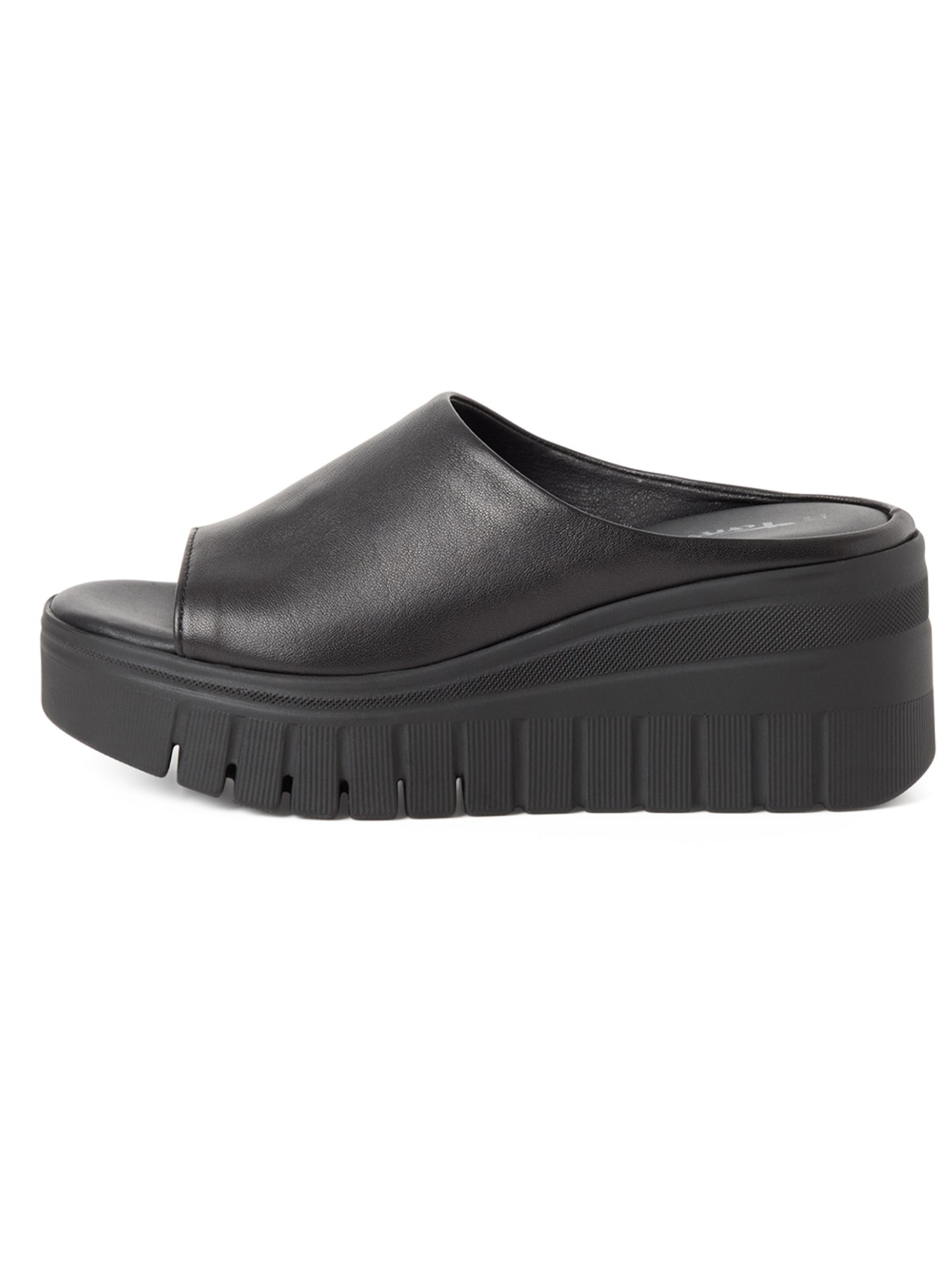 Sandali mule Tamaris donna neri con tacco compensato elegante e comodo