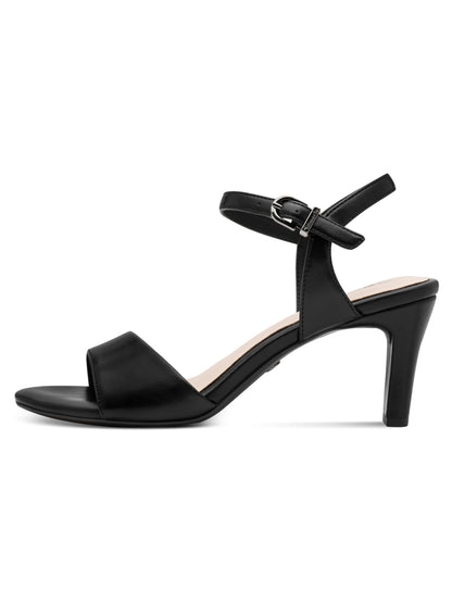 Tamaris sandali con tacco da donna in nero