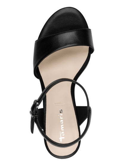 Tamaris sandali con tacco da donna in nero