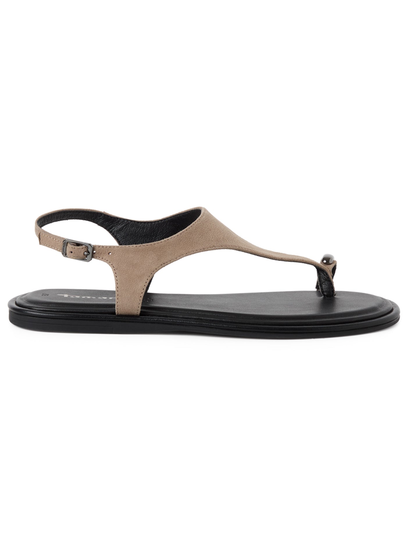 Sandali Tamaris da donna beige in cuoio, design casual e confortevole