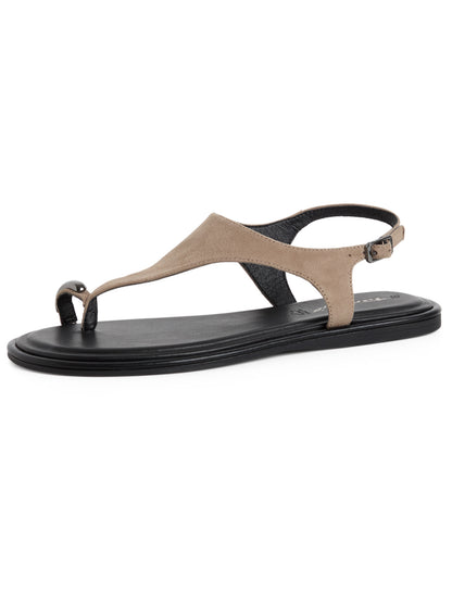 Sandali Tamaris da donna beige in cuoio, design casual e confortevole