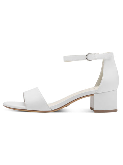 Sandalo Tamaris donna bianco elegante e confortevole con tacco basso