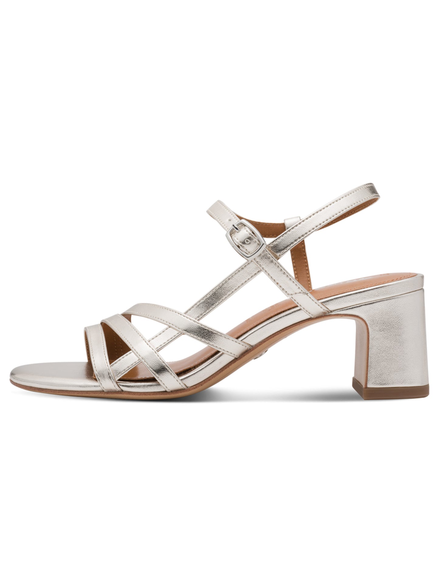 Sandali eleganti da donna Tamaris in argento con tacco a stiletto
