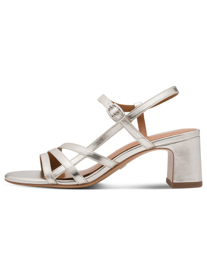 Sandali eleganti da donna Tamaris in argento con tacco a stiletto