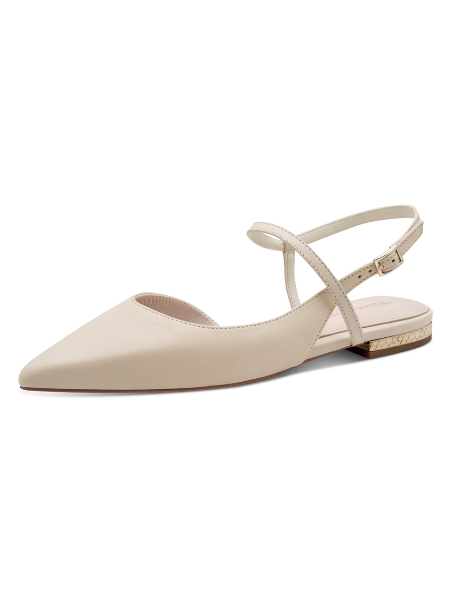 Ballerine Tamaris beige da donna casual e confortevoli in pelle e tessile