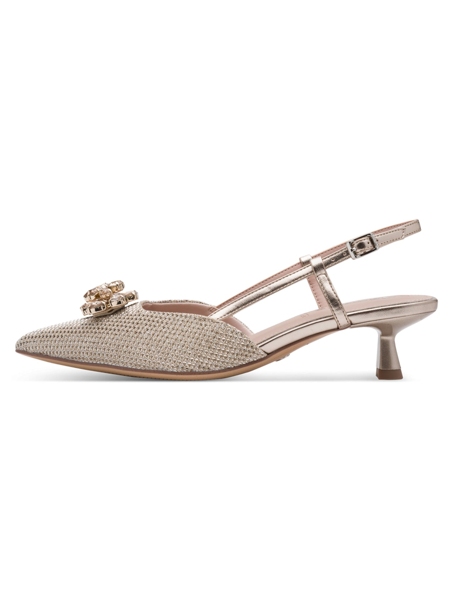 Décolleté Tamaris Chanel donna elegantemente argentate