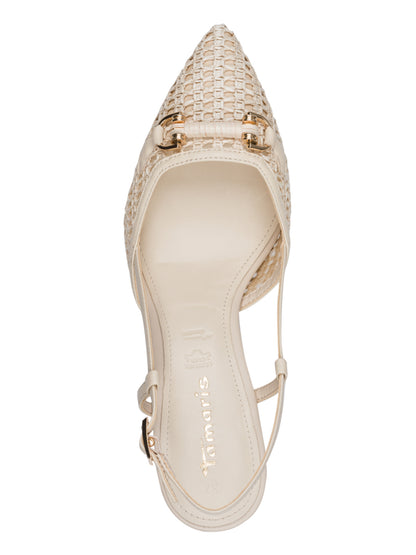 Décolleté elegante Tamaris donna color beige con tacco sottile
