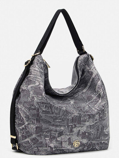 BORSA DOUBLE BAG YNOT? DA DONNA GRIGIO