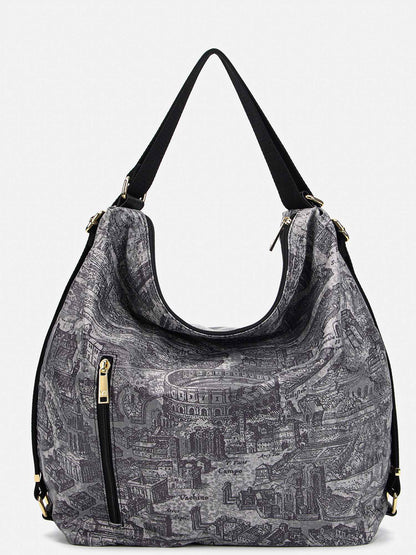 BORSA DOUBLE BAG YNOT? DA DONNA GRIGIO