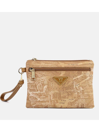 Pochette Y Not? Gum compatta donna color tan