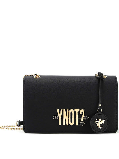 BORSA FLAP BAG LOVERS YNOT? DA DONNA NERO