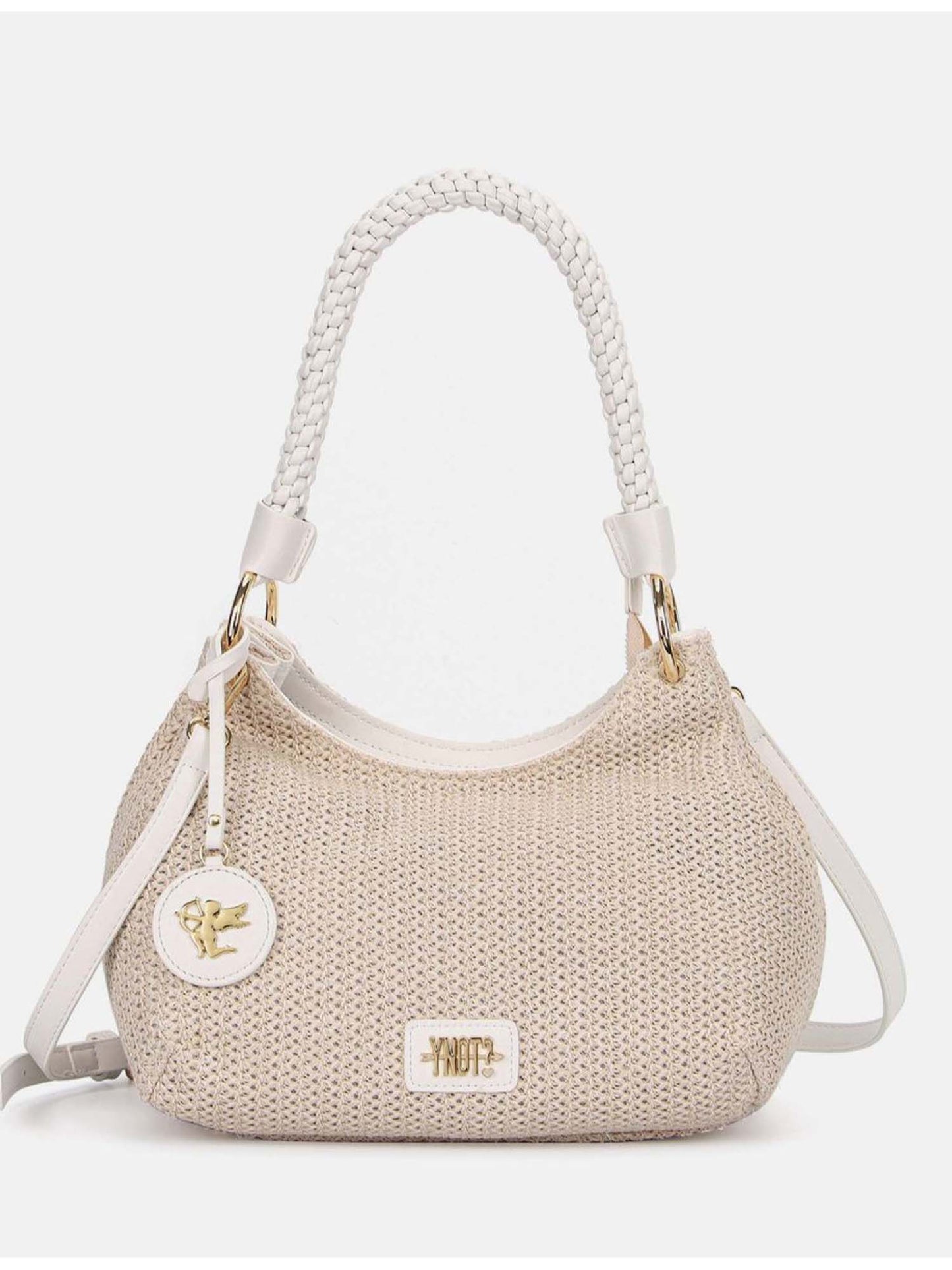 Borsa hobo Malè small beige da donna di Y Not?