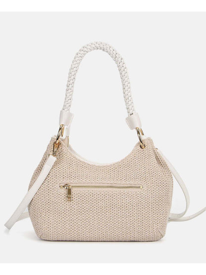 Borsa hobo Malè small beige da donna di Y Not?