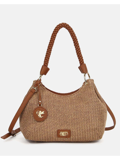Y Not? Hobo Small, borsa da donna marrone tabac elegante e pratica