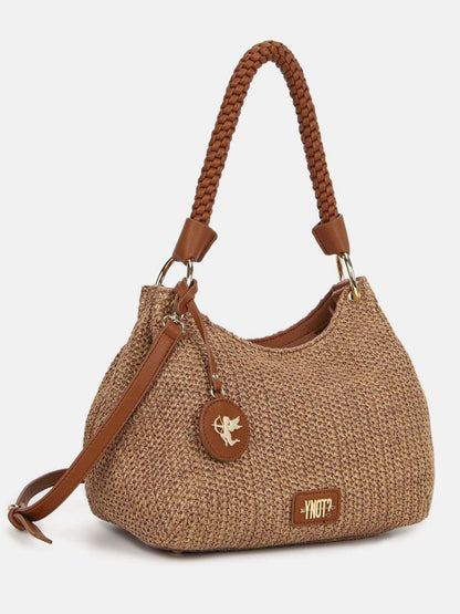 Y Not? Hobo Small, borsa da donna marrone tabac elegante e pratica