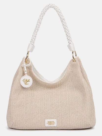 Borsa hobo Malè Y Not? beige versatile con tracolla removibile da donna
